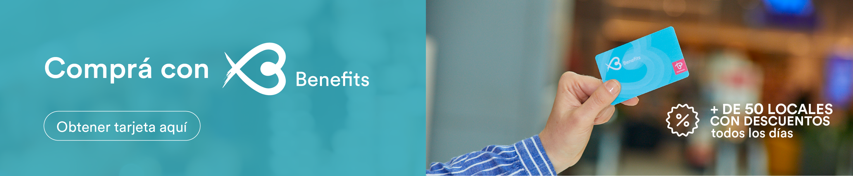 Banner de Tarjeta Benefits